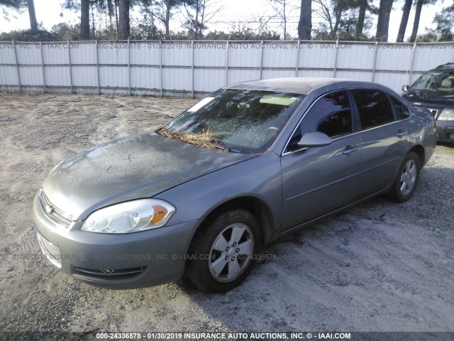 2G1WT55K369409299 - 2006 CHEVROLET IMPALA LT GRAY photo 2