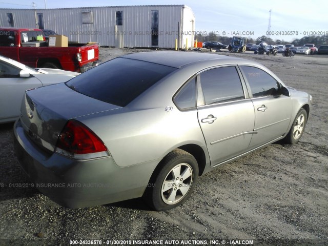 2G1WT55K369409299 - 2006 CHEVROLET IMPALA LT GRAY photo 4