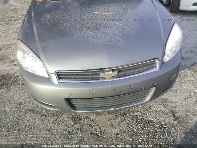 2G1WT55K369409299 - 2006 CHEVROLET IMPALA LT GRAY photo 6