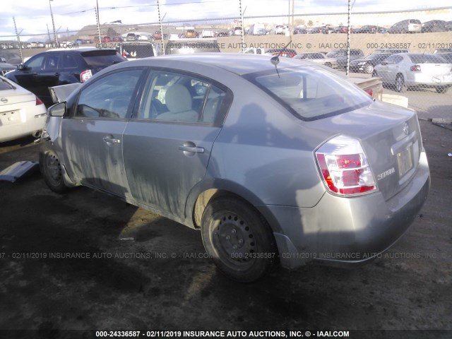 3N1AB61E88L653155 - 2008 NISSAN SENTRA 2.0/2.0S/2.0SL GRAY photo 3