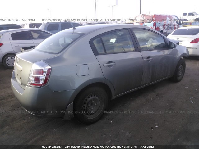 3N1AB61E88L653155 - 2008 NISSAN SENTRA 2.0/2.0S/2.0SL GRAY photo 4