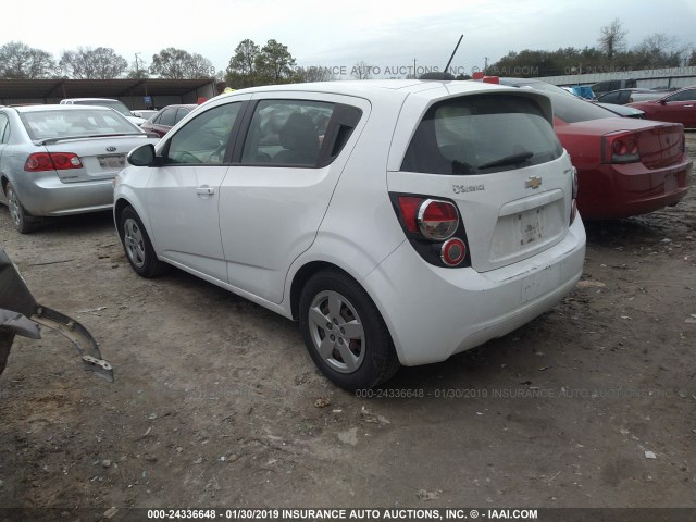 1G1JA6SH7F4190252 - 2015 CHEVROLET SONIC LS WHITE photo 3