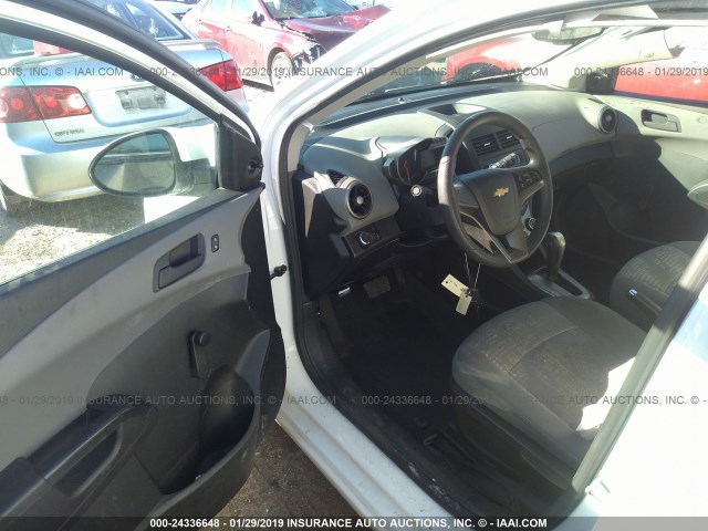 1G1JA6SH7F4190252 - 2015 CHEVROLET SONIC LS WHITE photo 5