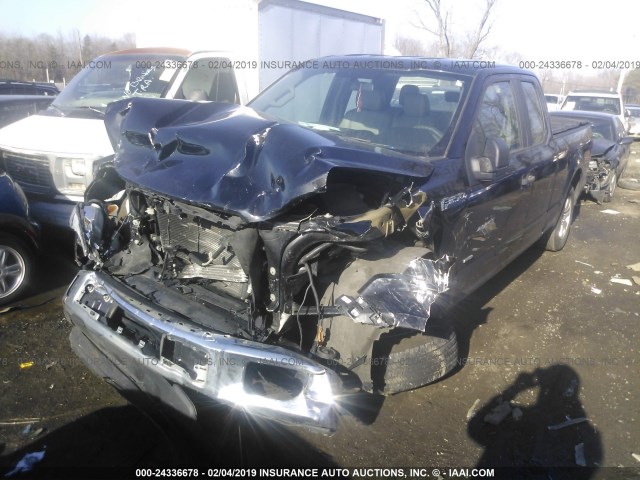 1FTEX1CP1GFA28686 - 2016 FORD F150 SUPER CAB BLACK photo 2