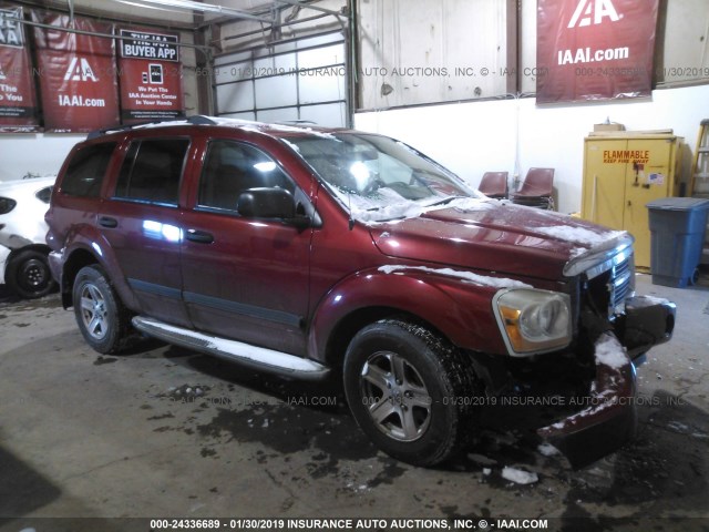 1D4HB48236F108650 - 2006 DODGE DURANGO SLT RED photo 1