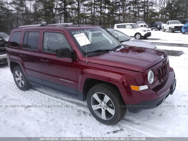 1C4NJRFB8GD692740 - 2016 JEEP PATRIOT LATITUDE MAROON photo 1