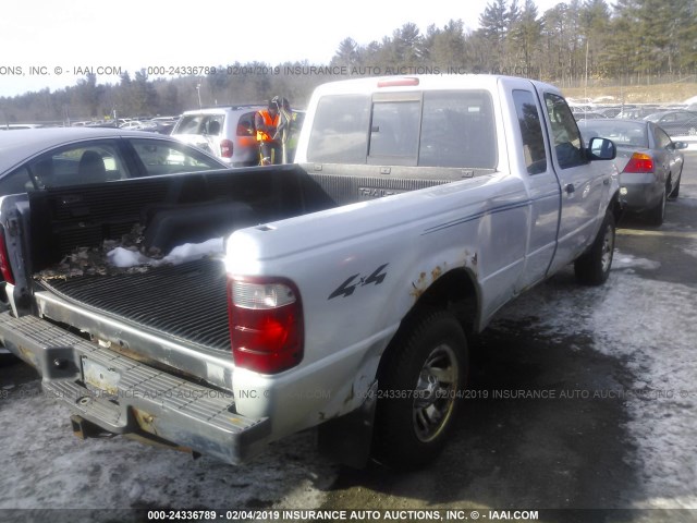 1FTZR45E63TA29160 - 2003 FORD RANGER SUPER CAB SILVER photo 4