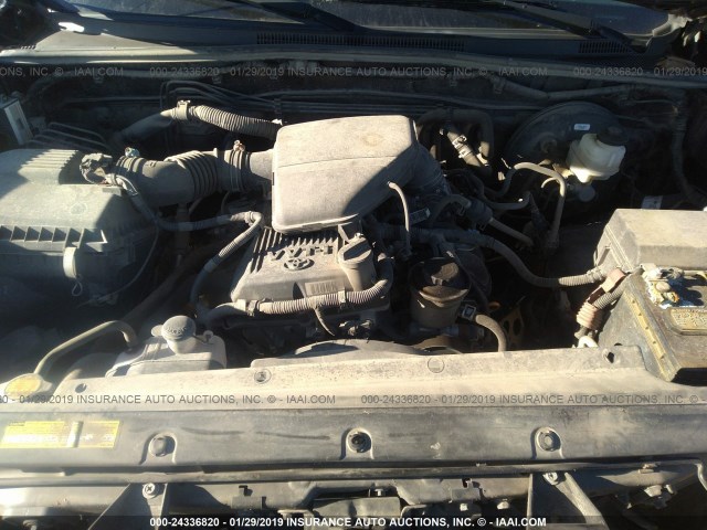 5TFTX4CNXDX022186 - 2013 TOYOTA TACOMA ACCESS CAB ნაცრისფერი ფოტო 10