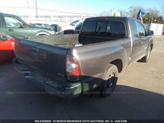 5TFTX4CNXDX022186 - 2013 TOYOTA TACOMA ACCESS CAB ნაცრისფერი ფოტო 4