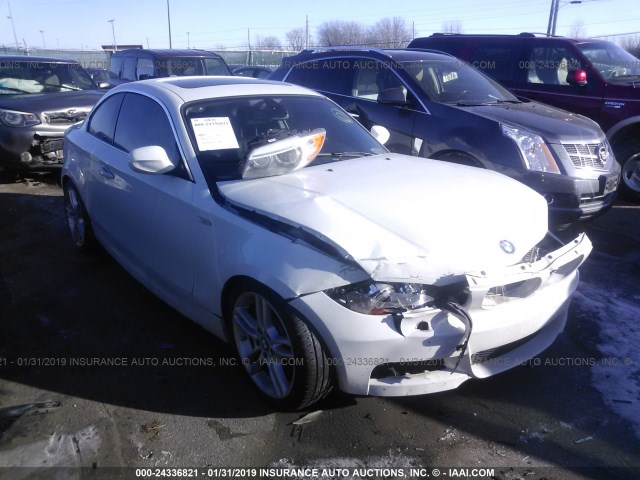 WBAUC9C51CVM12226 - 2012 BMW 135 I WHITE photo 1