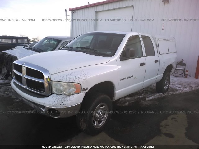 3D7KS28DX5G705497 - 2005 DODGE RAM 2500 ST/SLT WHITE photo 2