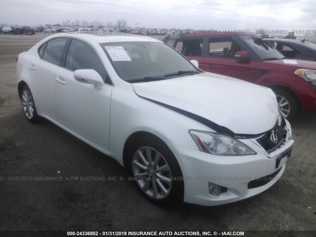 JTHCK262295031132 - 2009 LEXUS IS 250 WHITE photo 1