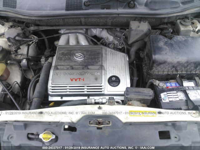 JT6GF10U5Y0061403 - 2000 LEXUS RX 300 WHITE photo 10