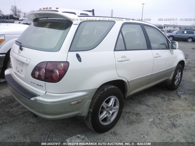 JT6GF10U5Y0061403 - 2000 LEXUS RX 300 WHITE photo 4