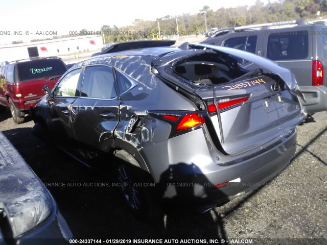 JTJYARBZXJ2095525 - 2018 LEXUS NX 300/BASE/F SPORT GRAY photo 3