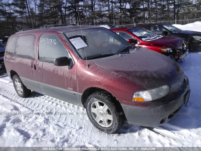 4M2ZV12T41DJ15338 - 2001 MERCURY VILLAGER SPORT MAROON photo 1