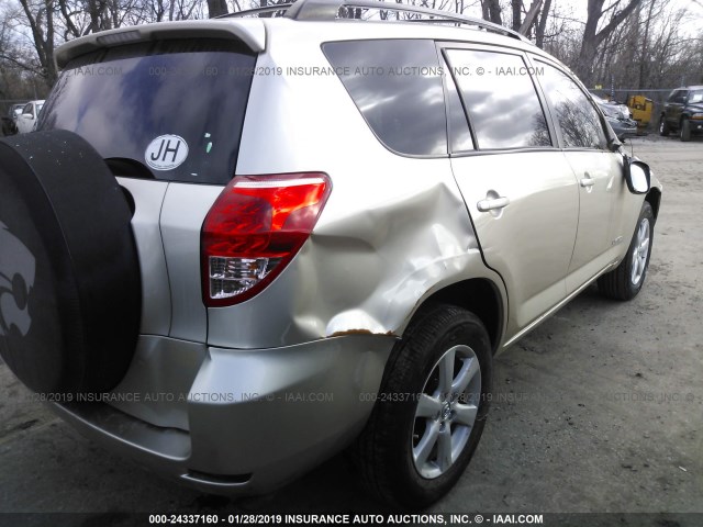 JTMZD31V576032778 - 2007 TOYOTA RAV4 LIMITED GOLD photo 4