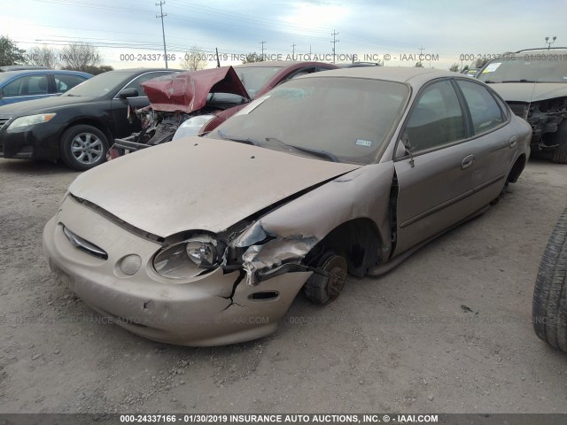 1FAFP52U3WA118958 - 1998 FORD TAURUS LX/SE TAN photo 2