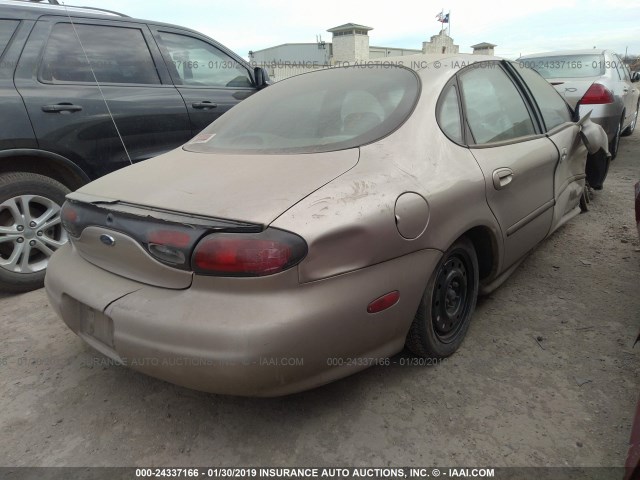 1FAFP52U3WA118958 - 1998 FORD TAURUS LX/SE TAN photo 4