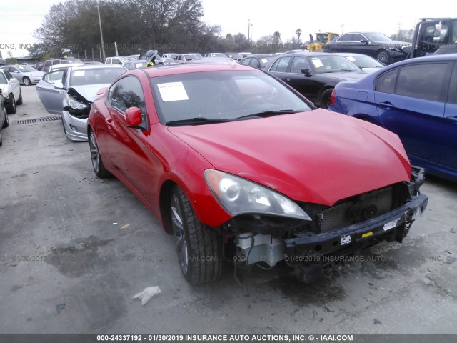 KMHHU6KHXCU074824 - 2012 HYUNDAI GENESIS COUPE 3.8L RED photo 1