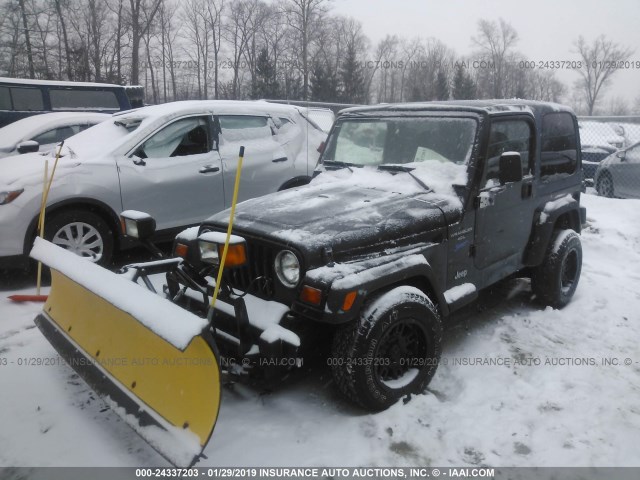 1J4FY19S4WP785324 - 1998 JEEP WRANGLER / TJ SPORT BLACK photo 2