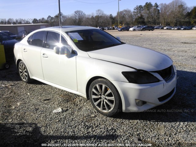 JTHCK262X65006541 - 2006 LEXUS IS 250 WHITE photo 1