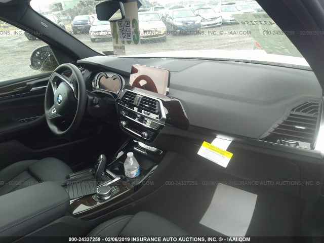 5UXTR9C59KLE19045 - 2019 BMW X3 SILVER photo 5