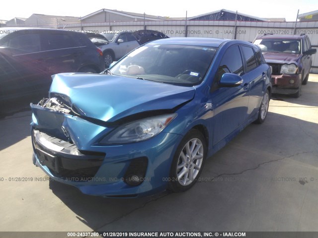 JM1BL1M65C1550149 - 2012 MAZDA 3 S BLUE photo 2