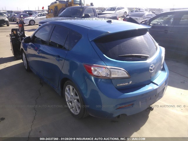 JM1BL1M65C1550149 - 2012 MAZDA 3 S BLUE photo 3