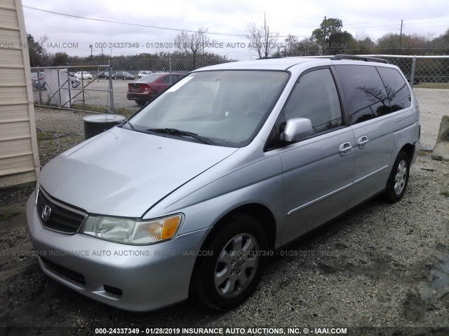 5FNRL18023B038604 - 2003 HONDA ODYSSEY EXL SILVER photo 2