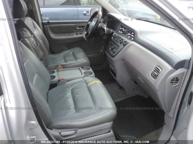 5FNRL18023B038604 - 2003 HONDA ODYSSEY EXL SILVER photo 5