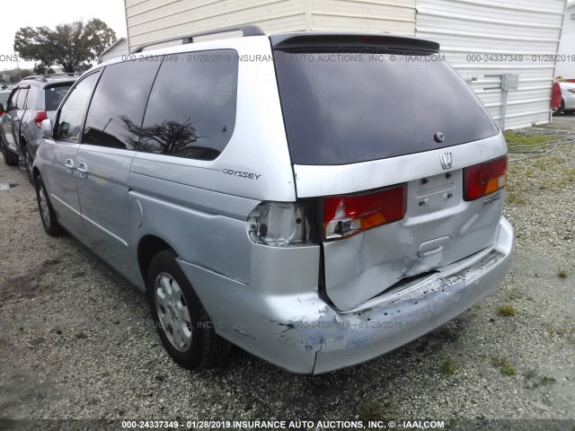 5FNRL18023B038604 - 2003 HONDA ODYSSEY EXL SILVER photo 6