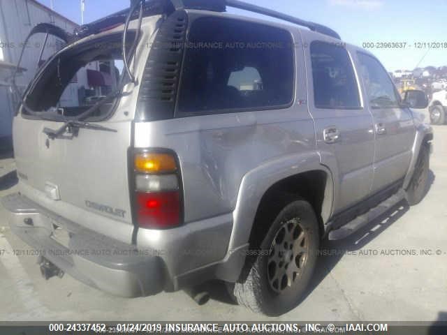 1GNEC13T65R211898 - 2005 CHEVROLET TAHOE GRAY photo 4