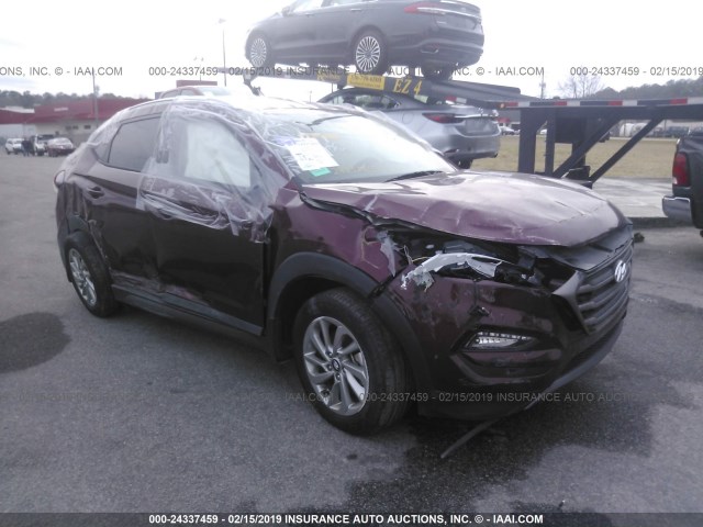 KM8J33A28GU210762 - 2016 HYUNDAI TUCSON LIMITED/SPORT AND ECO/SE BURGUNDY photo 1