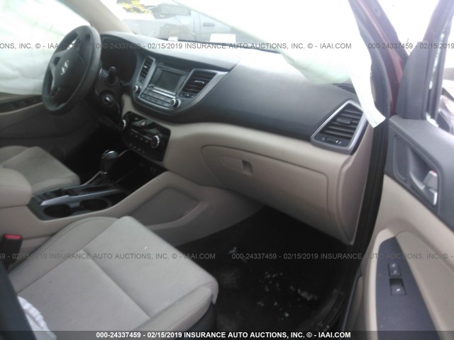 KM8J33A28GU210762 - 2016 HYUNDAI TUCSON LIMITED/SPORT AND ECO/SE BURGUNDY photo 5