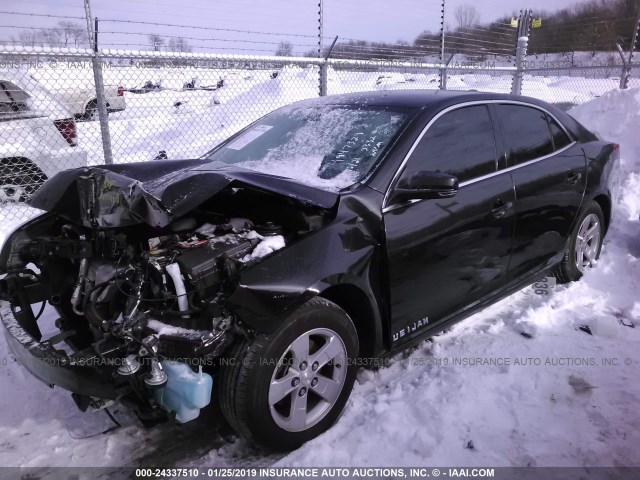 1G11C5SL8FF190385 - 2015 CHEVROLET MALIBU 1LT BLACK photo 2
