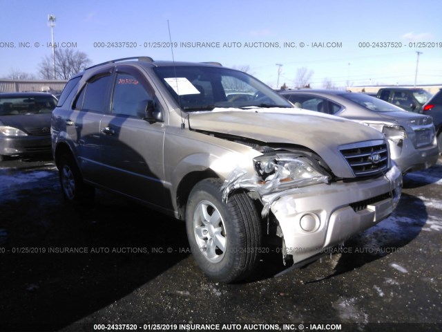 KNDJC735085839656 - 2008 KIA SORENTO EX/LX TAN photo 1