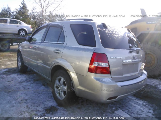 KNDJC735085839656 - 2008 KIA SORENTO EX/LX TAN photo 3