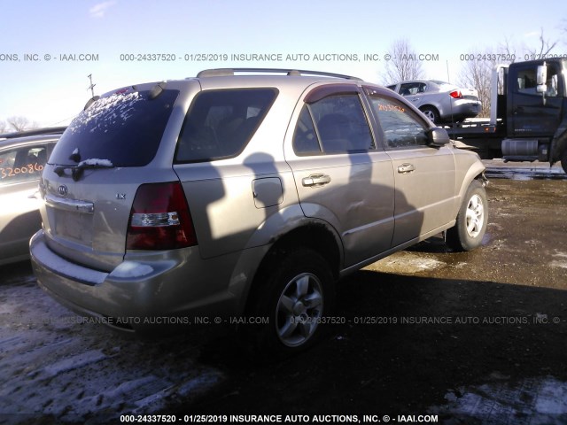 KNDJC735085839656 - 2008 KIA SORENTO EX/LX TAN photo 4