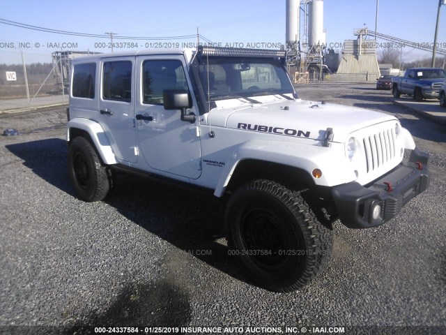 1C4HJWFG8GL124534 - 2016 JEEP WRANGLER UNLIMITE RUBICON WHITE photo 1