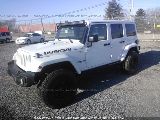 1C4HJWFG8GL124534 - 2016 JEEP WRANGLER UNLIMITE RUBICON WHITE photo 2