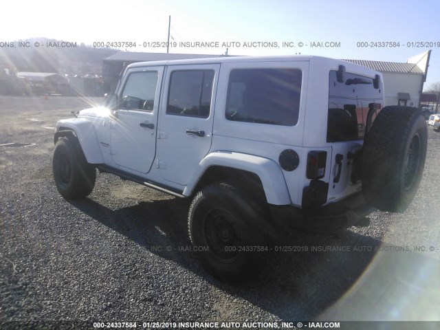 1C4HJWFG8GL124534 - 2016 JEEP WRANGLER UNLIMITE RUBICON WHITE photo 3