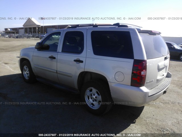 1GNFC13J27R105941 - 2007 CHEVROLET TAHOE C1500 SILVER photo 3