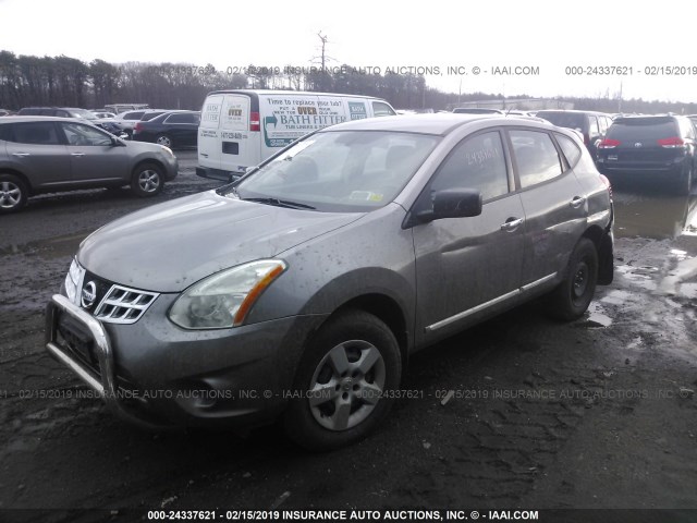 JN8AS5MV1CW701587 - 2012 NISSAN ROGUE GRAY photo 2