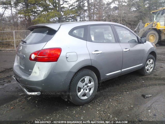 JN8AS5MV1CW701587 - 2012 NISSAN ROGUE GRAY photo 4