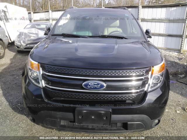 1FM5K8F80DGB37928 - 2013 FORD EXPLORER LIMITED BLACK photo 6