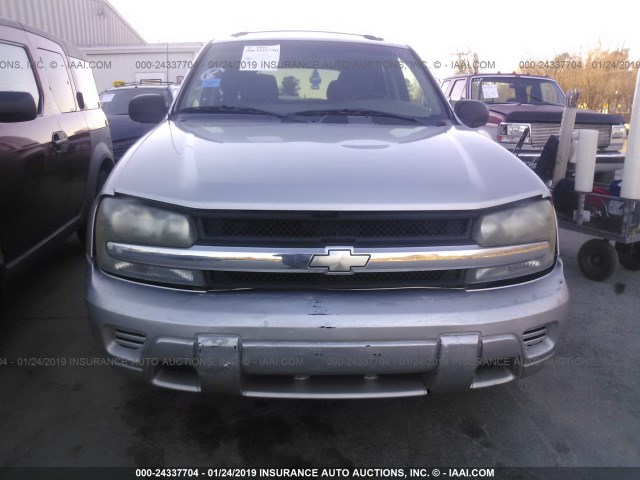 1GNDS13S442299122 - 2004 CHEVROLET TRAILBLAZER LS/LT GRAY photo 6