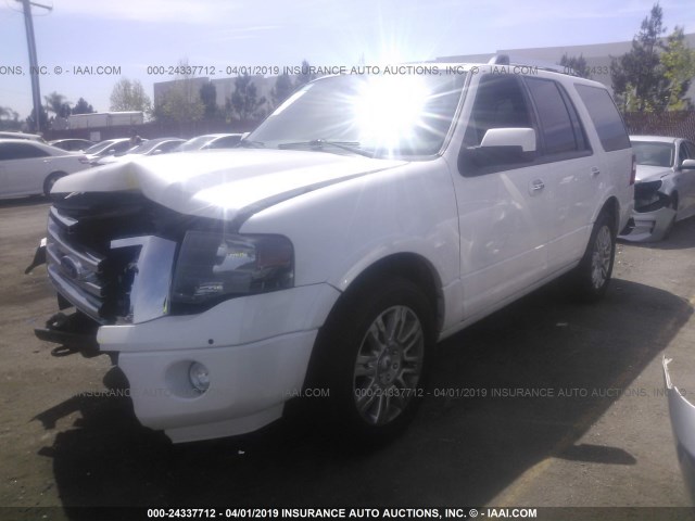 1FMJU2A50CEF13749 - 2012 FORD EXPEDITION LIMITED WHITE photo 2