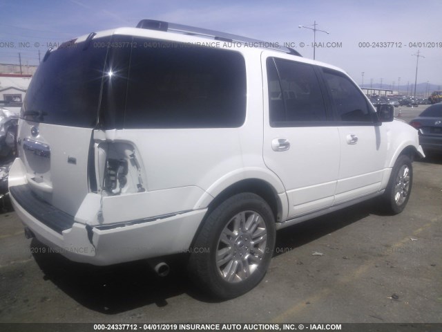 1FMJU2A50CEF13749 - 2012 FORD EXPEDITION LIMITED WHITE photo 4
