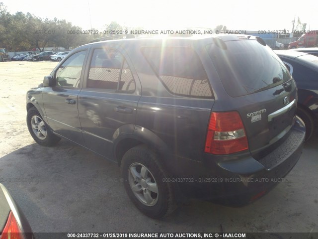 KNDJD736575717962 - 2007 KIA SORENTO EX/LX BLUE photo 3